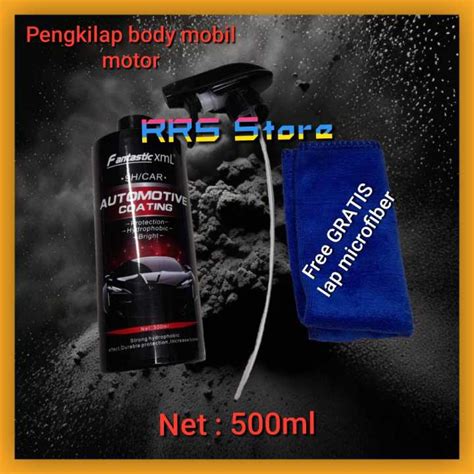 Rrs Store Pengkilap Cat Body Motor Mobil Spray Nano Coating Hydrophobic