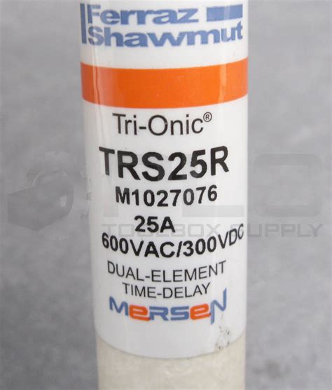 Lot Of 3 New Ferraz Shawmut Trs25r Tri Onic Fuse 25a 600vac 300vdc