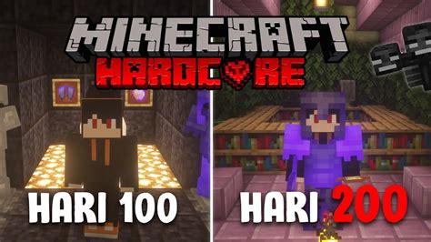 200 Hari Di Minecraft Hardcore Dan Ini Yang Terjadi Youtube