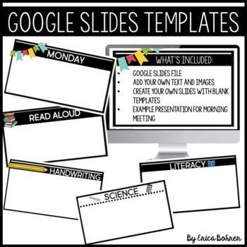 Classroom Google Slides Templates By Erica Bohrer Tpt