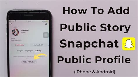 How To Post Public Story On Snapchat Public Profile Youtube