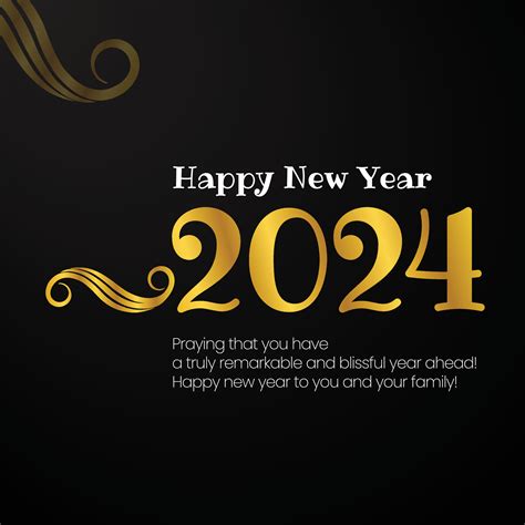 Happy New Year 2024 Design Colorful Premium Vector Design For Poster