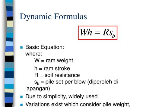 Ppt Pile Capacity Based On Dynamic Methods And Wave Equation Powerpoint