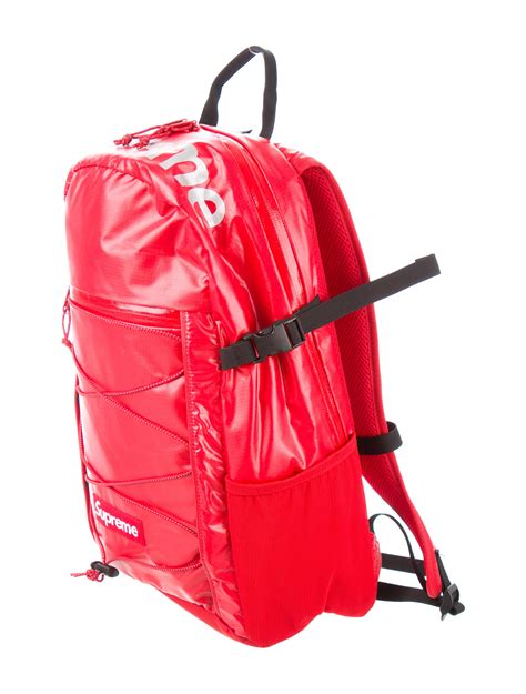 Supreme 2017 Box Logo Backpack Red Backpacks Bags Wspme20885 The