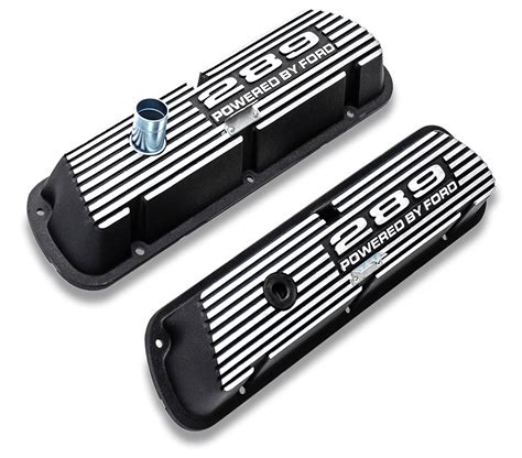 Aluminum Valve Covers Black W289 Engine Script