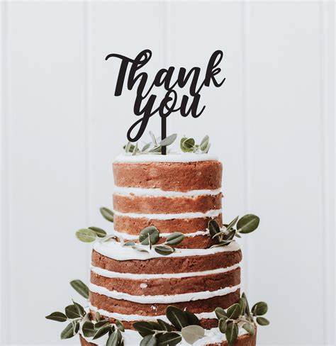 Thank You Cake Topper Mothers Day Cake Topper Party Decor Etsy