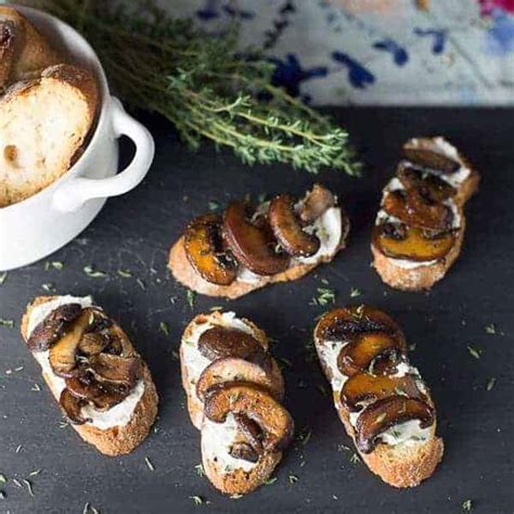 Mushroom Bruschetta With Goat Cheese Foodology Geek