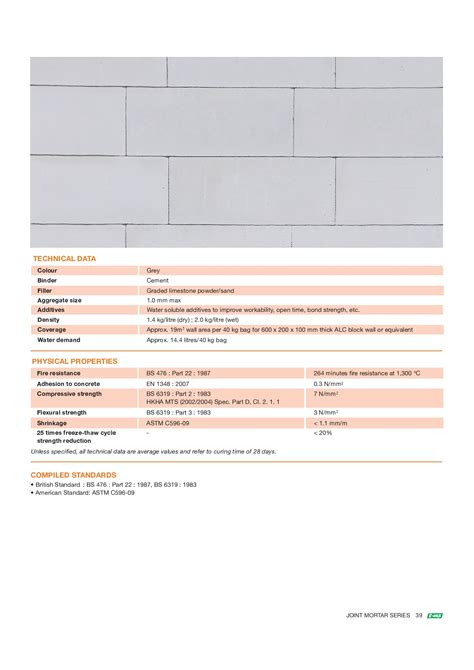 Emix Alc Thin Mortar Cement Based Premixed Mortar For Thin Jointing Of