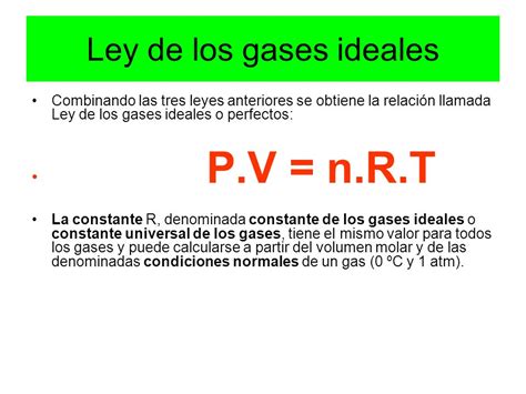 Ley Universal De Los Gases Ideales Lios