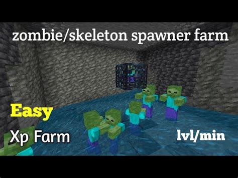 Minecraft Zombie Skeleton Spawner Xp Farm Easy And Efficient YouTube