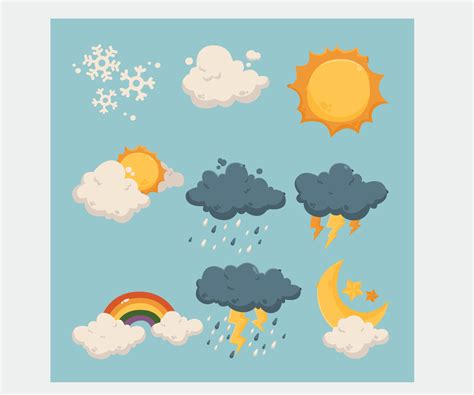 Weather Effects Illustration 21619778 Vector Art at Vecteezy