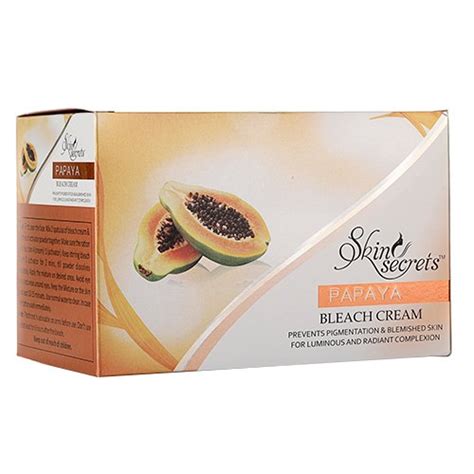 Skin Secrets Papaya Bleach Cream For Personal Parlour At Rs Pack In