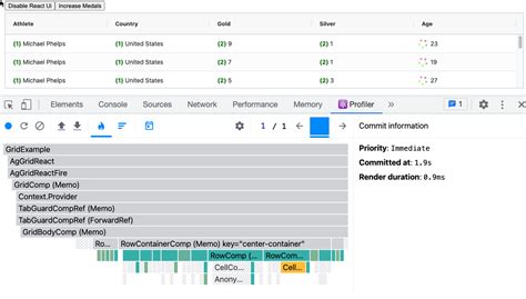 React Data Grid Rendering Engine ReactUI Overview - 100% React