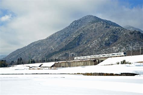 雪の湖西路を行く普電 鉄道＆風景の撮影紀行