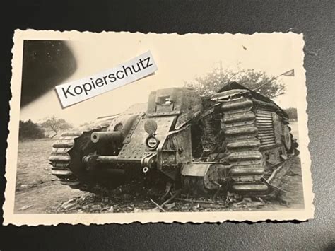 Altes Foto Zerst Rter Panzer Tank Ww Eur Picclick De