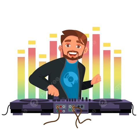 Dj Party Night Vector Design Images, Dj Vector Music Party Night, Headphones, Glasses, Playing ...