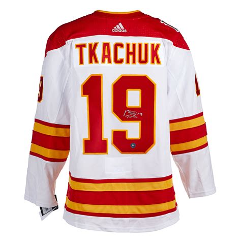 Matthew Tkachuk Calgary Flames Signed 2019 Heritage Classic Adidas