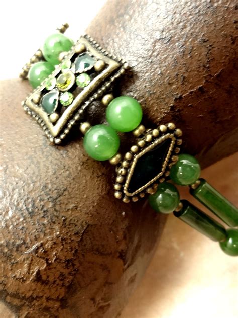 Genuine Jade Bracelet Jade Jewelry Gemstone Jewelry Green Gemstone