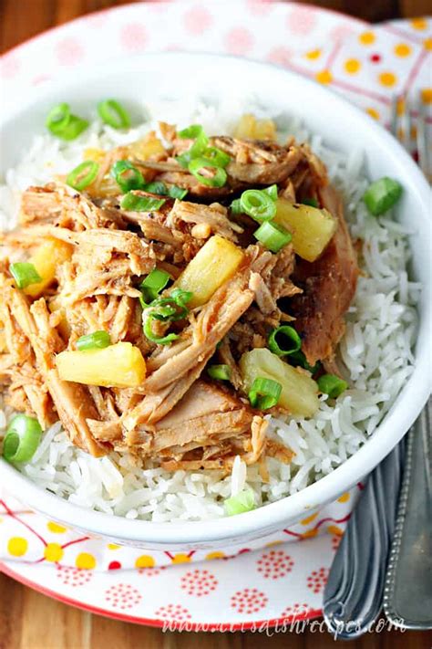 Slow Cooker Hawaiian Pork Let S Dish Recipes