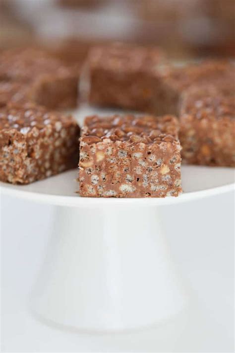 4 Ingredient Peanut Butter Crunch Bars - Bake Play Smile