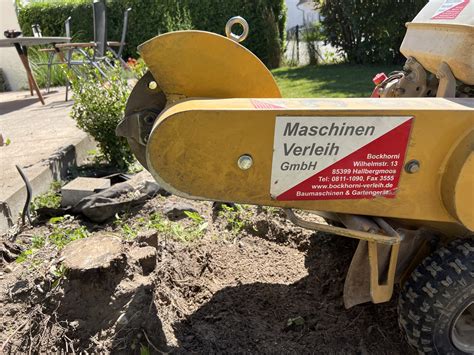 Wurzelstockfräse Gartengeräte einfach mieten bei Maschinenverleih