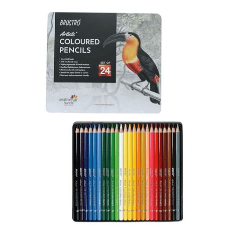 Brustro Artists Colour Pencil Set Of 72 Tin Box Starbox