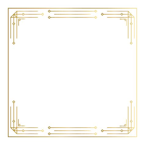 Elegant Gold Border Frame Invitation Cards Vector Border Corner