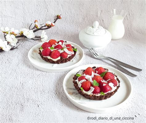 Tartellette Fragole E Cocco Senza Cottura Diario Di Una Ciccina