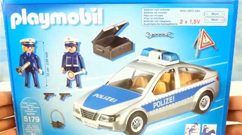 Playmobil Polizeiauto Mit Blaulicht Seratus Auspacken Unboxing