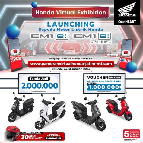 Penasaran Dengan Motor Listrik Pertama Ahm Honda Em E Dan Em E Plus