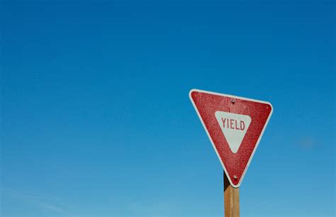 Yield Sign On Road