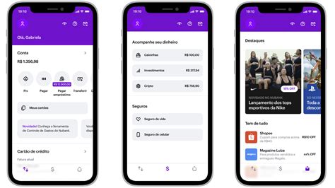 App do Nubank é atualizado e ganha abas para investimento e shopping