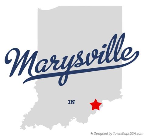 Map of Marysville, IN, Indiana