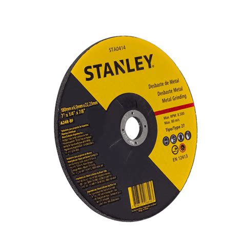 Disco De Desbaste 180mm X 1 4 X 7 8 Polegadas Stanley Loja Brafer