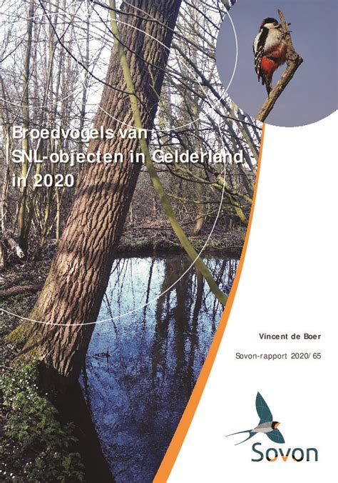 Omslag Broedvogels Van Snl Objecten In Gelderland In