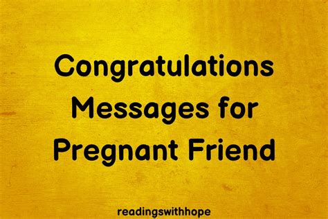 Congratulations Messages For Your Pregnant Friend