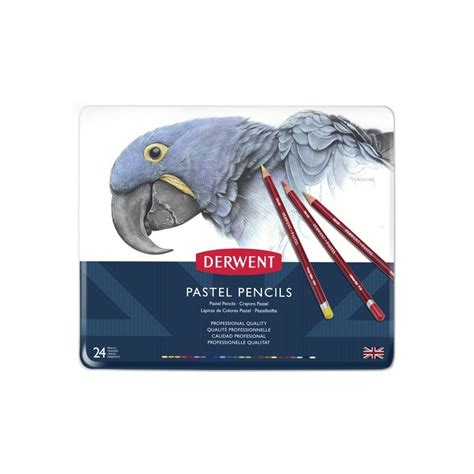 Boite Crayon Pastel DERWENT 24 Crayons Assortis