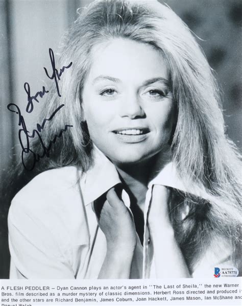 Dyan Cannon Signed 8x10 Photo Inscribed I Love You Beckett Pristine Auction