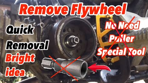 How To Remove Flywheel Magneto No Puller Tutorial Youtube