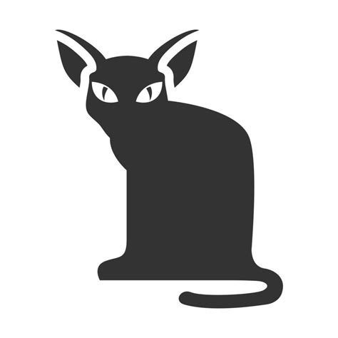 Black and white icon cat 14031689 Vector Art at Vecteezy