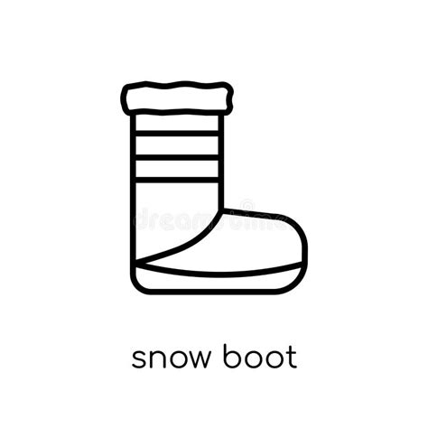 Snow Boot Icon From Winter Collection Stock Vector Illustration Of