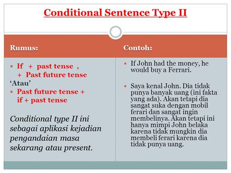 Contoh Conditional Sentence Type Dan Faktanya Ruang Belajar