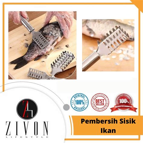 Jual Alat Pembersih Sisik Ikan Stainless Steel Fish Scaller Lk