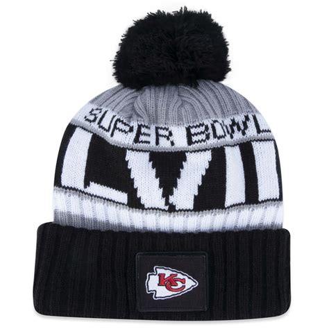 Gorro New Era Kansas City Chiefs Participacao Super Bowl Lvii Preto