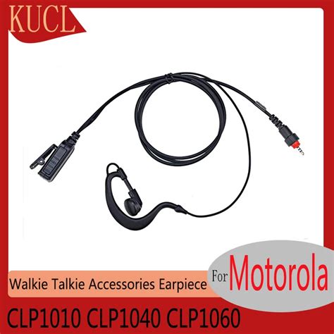 Radio Earpiece With Mic And Ptt Walkie Talkie Accessories Headset