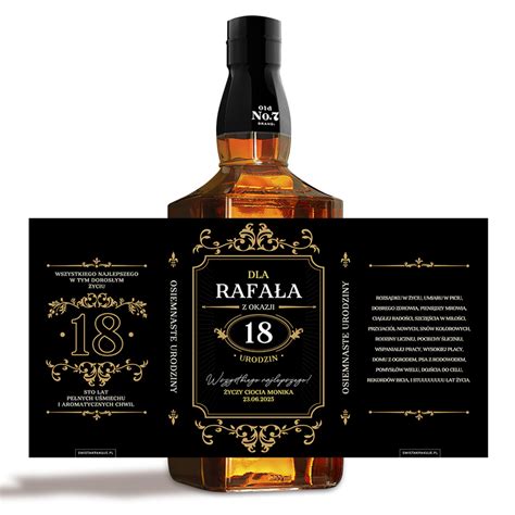 Naklejka Na Jacka Daniels A Urodziny Personalizowana Wistakpakuje Pl