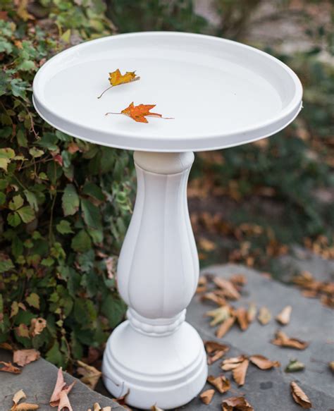 Bloem Promo Bird Bath With Pedestal 25 X 17 White