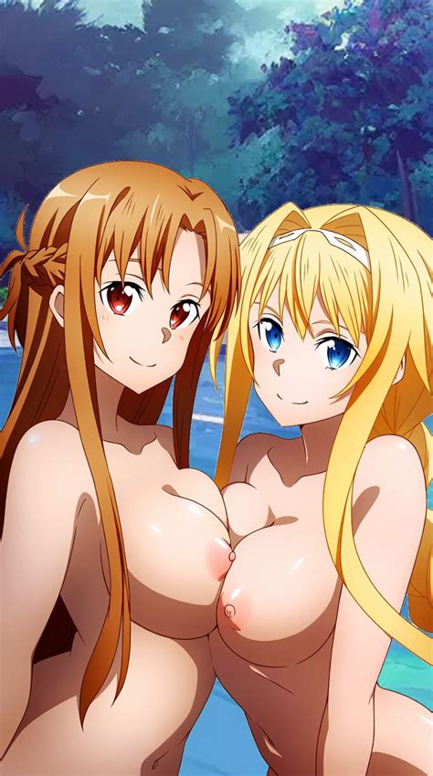 Hentai Busty Girls Alice Schuberg Alluring Asuna Sao Auburn Hair