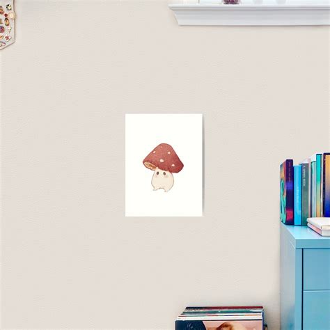 Friendly Mushroom Art Print For Sale By Fairydrop Redbubble