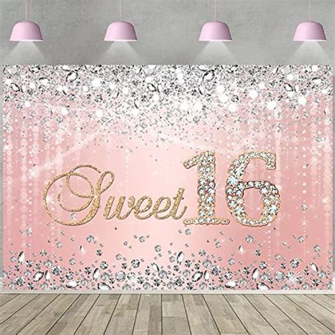 Amazon Withu Sweet Pink Backdrop Shining Crystals Diamonds